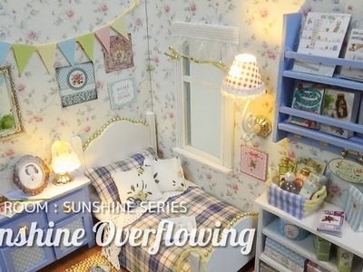 DIY Miniature Dollhouse Kit | SUNSHINE OVERFLOWING | ミニチュアドールハウスキット作り