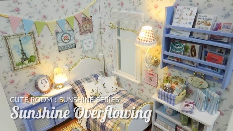 DIY Miniature Dollhouse Kit | SUNSHINE OVERFLOWING | ミニチュアドールハウスキット作り