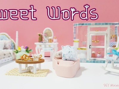 [DIY Miniature] 핑크 스윗홈 미니어쳐 ㅣ sweet words ㅣ Doll house kit ㅣ박소소
