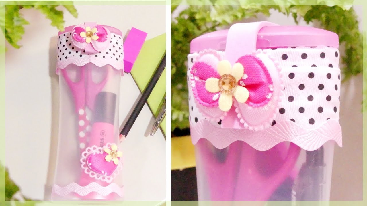 Diy Pencil Case How To Make A Cute No Zipper Pencil Case From Plastic Bottle