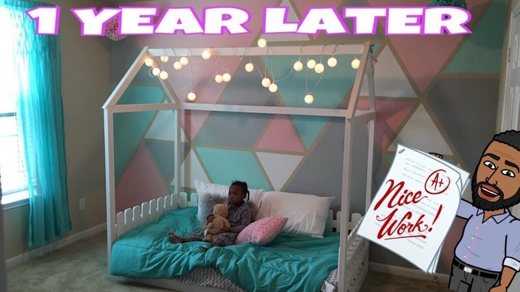 DIY: TWIN SIZE TODDLER HOUSE BED *YEAR REVIEW*