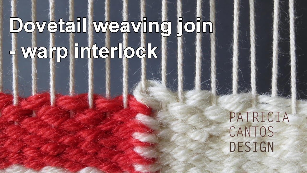 Dovetail weaving join - weaving lessons for beginners