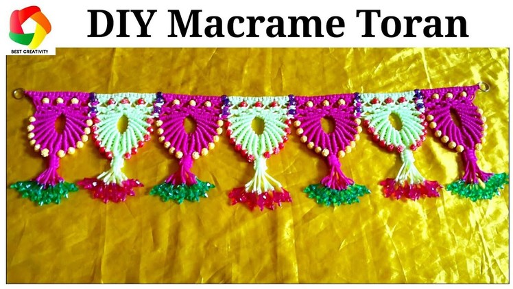 Easy Macrame Toran Door Hanging tutorial