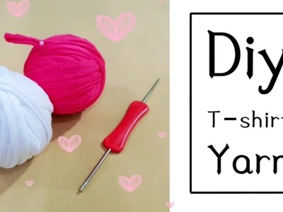 Easy upcycle | DIY T–Shirt Yarn | you can use them to crochet❤❤