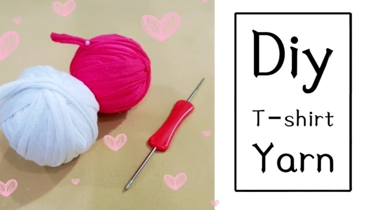 Easy upcycle | DIY T–Shirt Yarn | you can use them to crochet❤❤