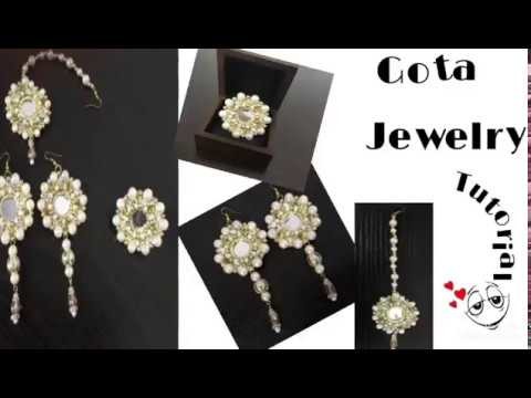 Gota jewelry tutorial || Gota Jewelry Very easy and simple design .