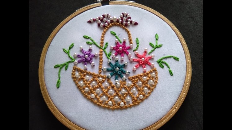 Hand Embroidery - Bead Stitch - Bead Stitch Hand Embroidery For Beginners