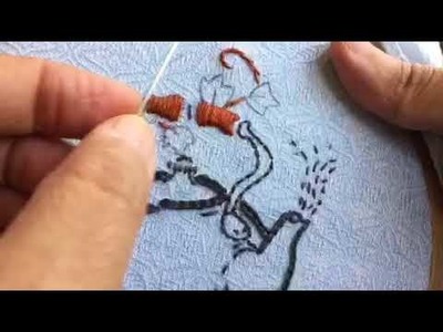 Hand embroidery beginners project-kitchen towel series