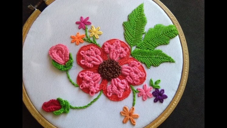 Hand Embroidery - Cast On Stitch For Beginners - Brazilian Embroidery