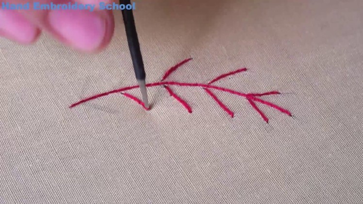 Hand Embroidery | How to End Chain Stitch in Aari Work.Maggam Work | Aari Work #3