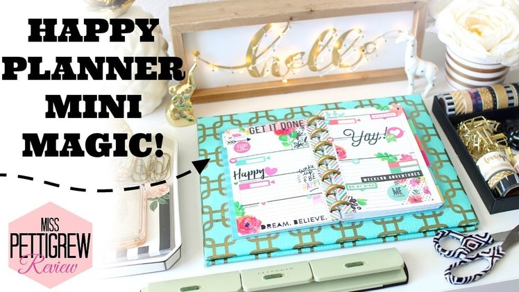 HAPPY PLANNER MINI: Plan with Me. Using Regular Happy Planner Sticker Book ONLY!