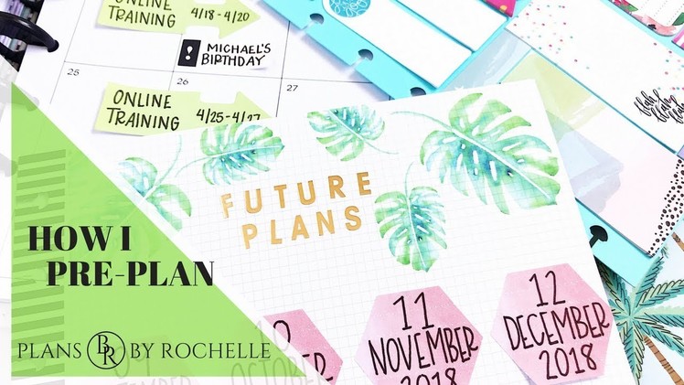How I Pre-Plan: Collab with The A.D.D Planner | Plans by Rochelle