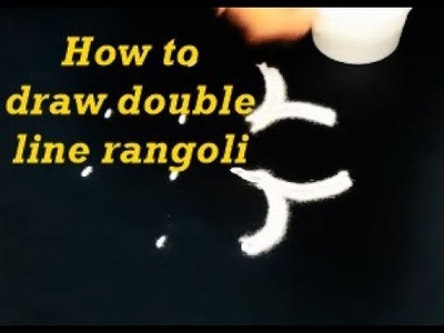 How to draw double lines rangoli designs || tips for drawing rangoli || Diy || muggulu designs