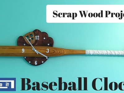 How to make a Baseball Clock With Scrap Wood - DIY