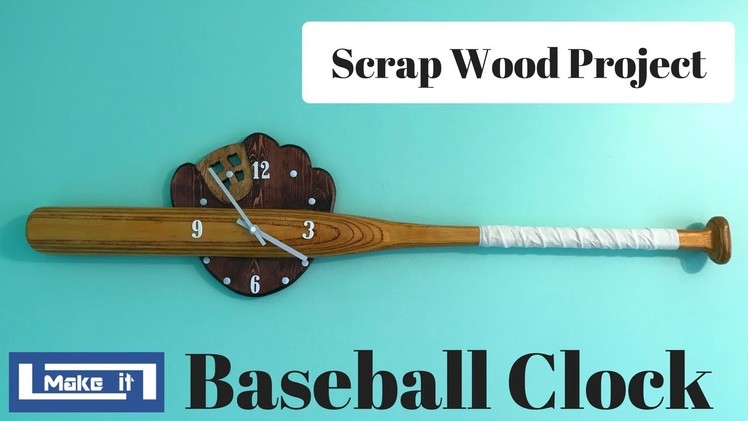 How to make a Baseball Clock With Scrap Wood - DIY