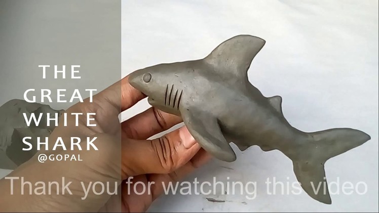 How to make a clay shark