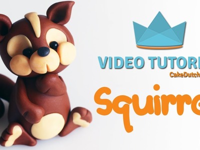 How to make a cute Squirrel Cake Topper - Cake Decorating Tutorial