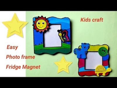 How to make fridge magnet photo frame | DIY fridge Magnet| DIY #photoframe| colours Creativity Space