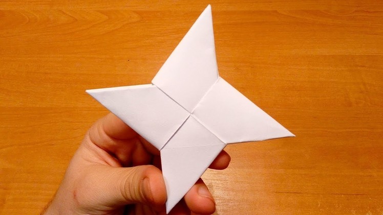 How To Make Ninja Star (Shuriken) - Origami - Easy.