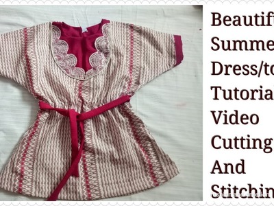 LATEST BABY DRESS DESIGN BABY FROCK DESIGNS best summer dress design tutorial CUTTING AND STITCHING