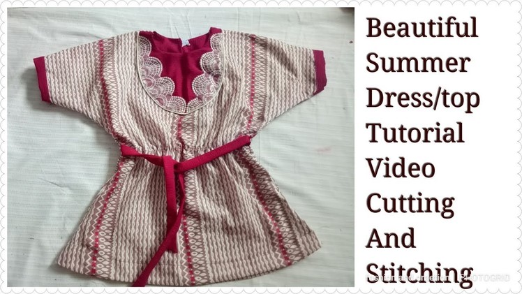 LATEST BABY DRESS DESIGN BABY FROCK DESIGNS best summer dress design tutorial CUTTING AND STITCHING