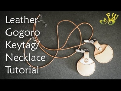 Leather Gogoro Keytag.Necklace Tutorial by Fischer Workshops