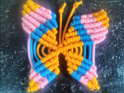 Macrame Butterfly Wall Hanging Step by Step Clear Tutorial