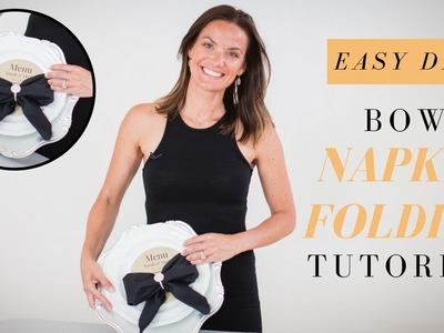 Napkin Folding with Ring | Easy Bow Napkin Fold Tutorial