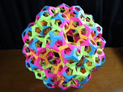 Origami ball made of 1350 Post-it notes!