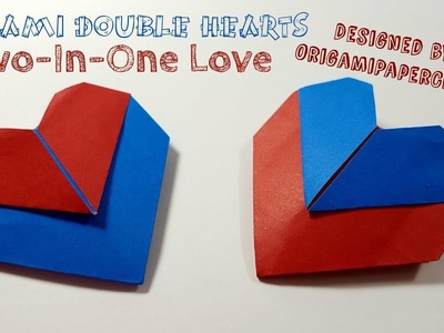 Origami Double Hearts (Two-In-One Love) By OrigamiPaperCraft