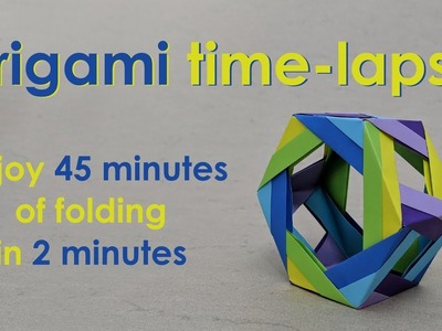 Origami Time-Lapse: Hex Wheel (Ira Fine)