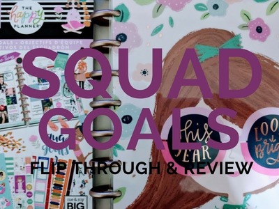 Squad Goals 18 months Planner & Sticker Book flip through and review