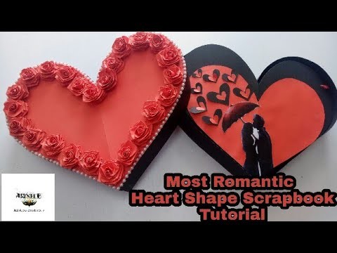 Tutorial (Heart Shape Scrapbook Making )