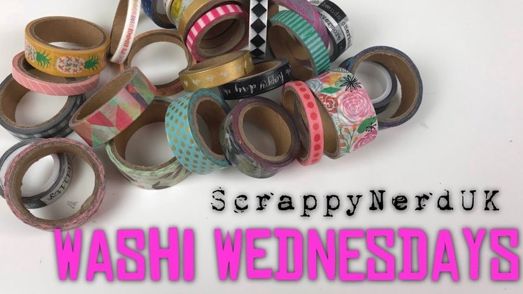 Washi Wednesdays | Episode 9 | Scrapbook Process Video | ScrappyNerdUK