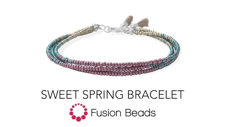Watch how to create the Sweet Spring Bracelet by Fusion Beads