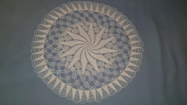 Whirl A Way doily, Round Doily tutorial - Part 1.2