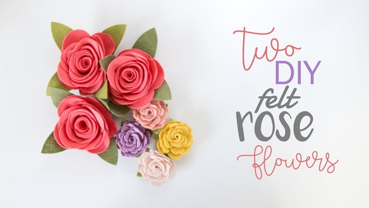 2 DIY Felt Flower Roses - Instagram Live