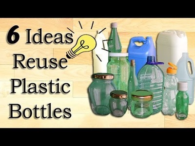6 great ideas to reuse waste plastic bottles. Recycle plastic bottles. crafts ideas with bottles