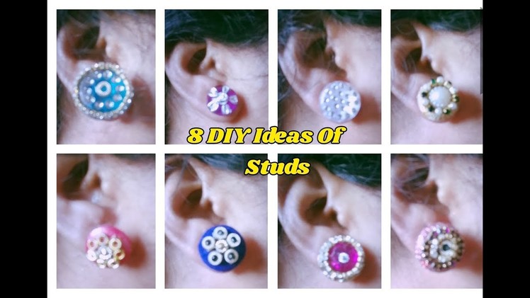 8 DIY Ideas Of studs |Making with show buttons