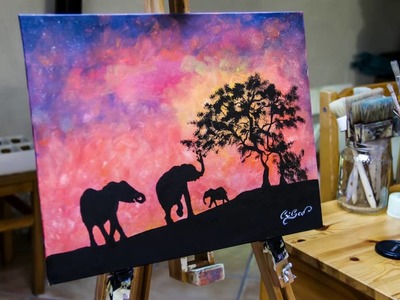 African Sunset glow in the dark by Crisco Art