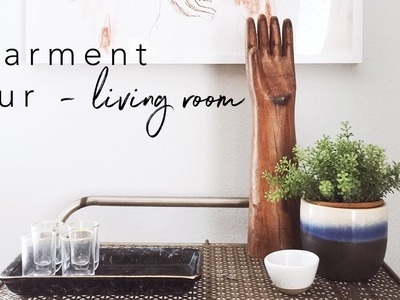 Apartment Tour Living Room and Boho Home Decor | Alyssa Cates