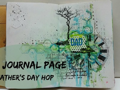 Art Journal Page - "Dad" (Viva Las VegaStamps! Blog Hop)