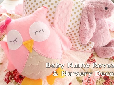 Baby NAME REVEAL &  Gorgeous Nursery Decor