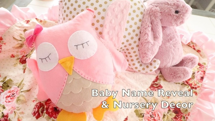 Baby NAME REVEAL &  Gorgeous Nursery Decor