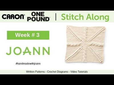 Caron One Pound Stitch Along with Joann - Week 3