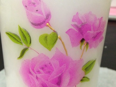 Create a Pretty Floral Decorated Candle - Home - Guidecentral