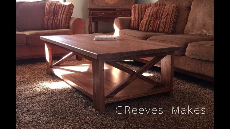 CReeves Makes Rustic Farmhouse Coffee Table ep017