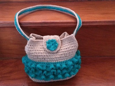 Crochet Ruffled Bag Part 2