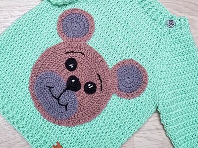Crocheted Teddy Bear Sweater Part 1