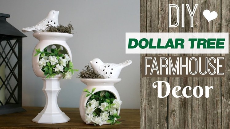 ???? Cute Dollar Tree Farmhouse Style Decor | DIY Farmhouse Decor Dollar Tree | Farmhouse Bird Nest
